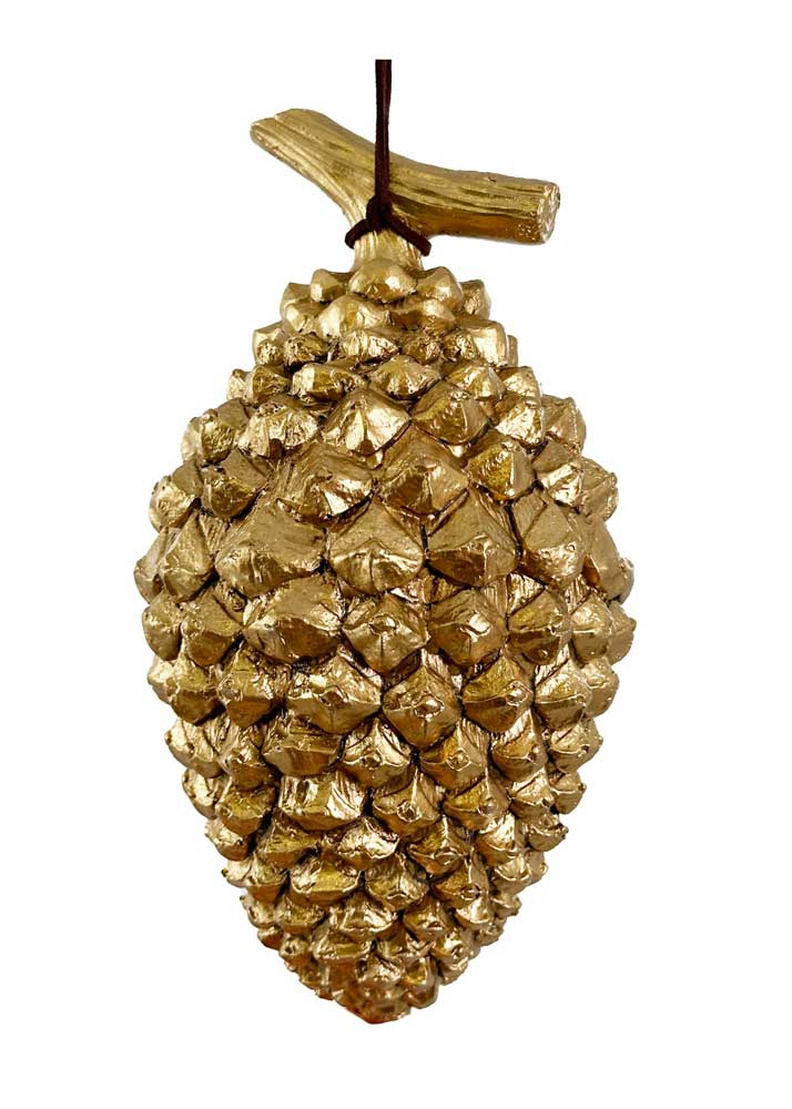 Cone ornament gold