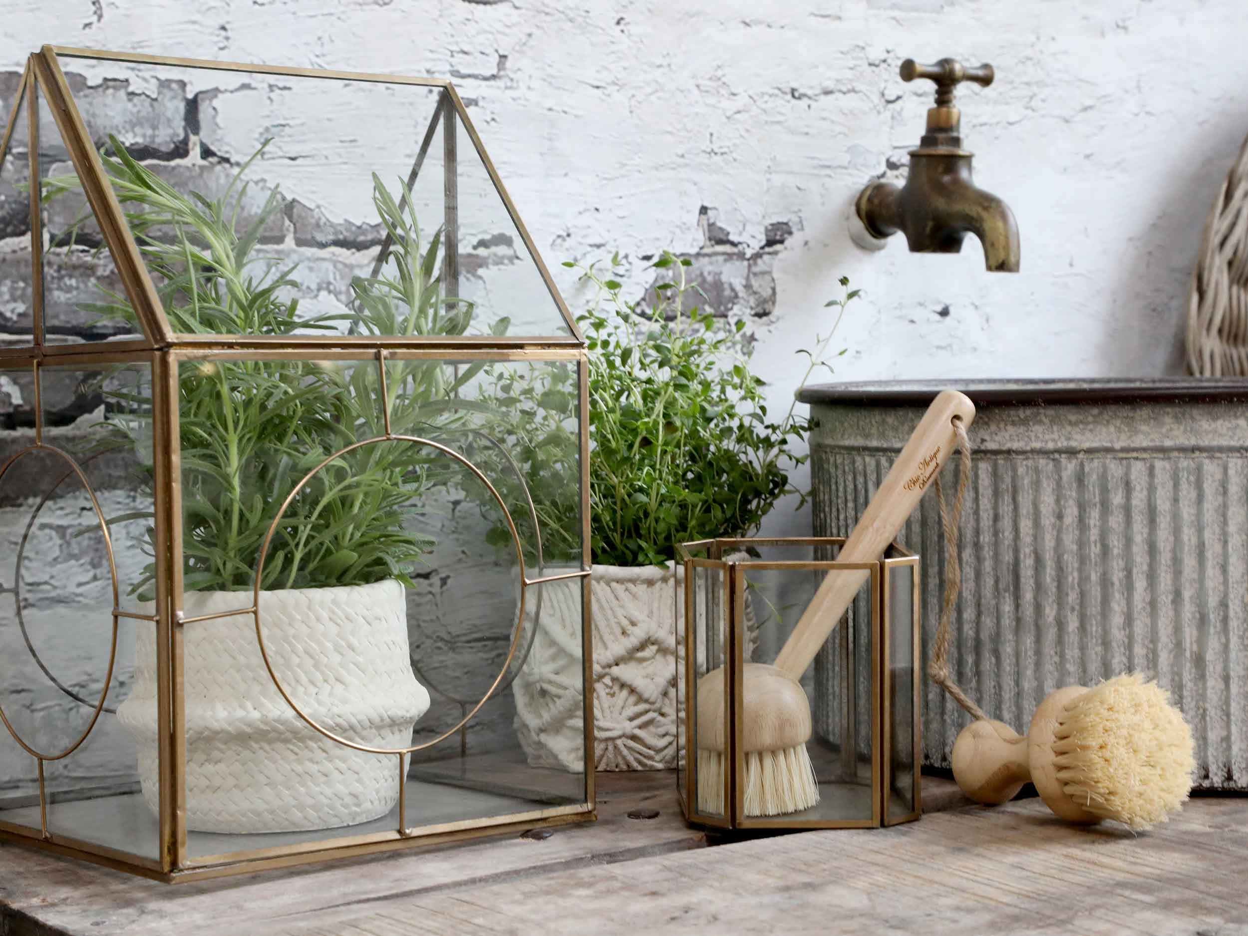 Dekoro elementas - Stiklinis namelis