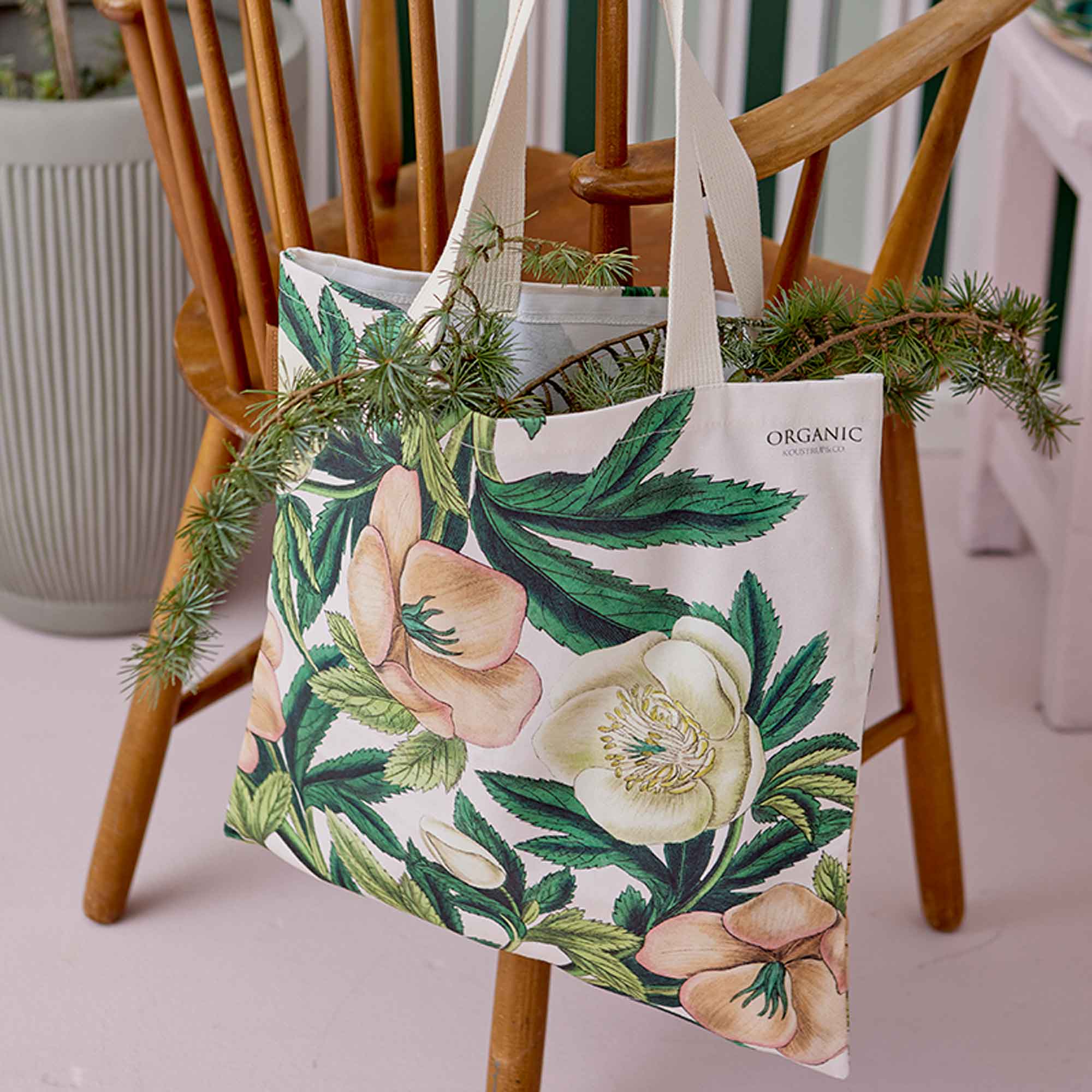Ekologiškas pirkinių krepšys - Helleborus
