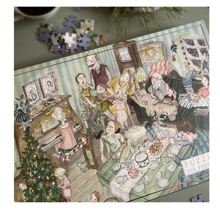 Puzlė - šeimos Kalėdos