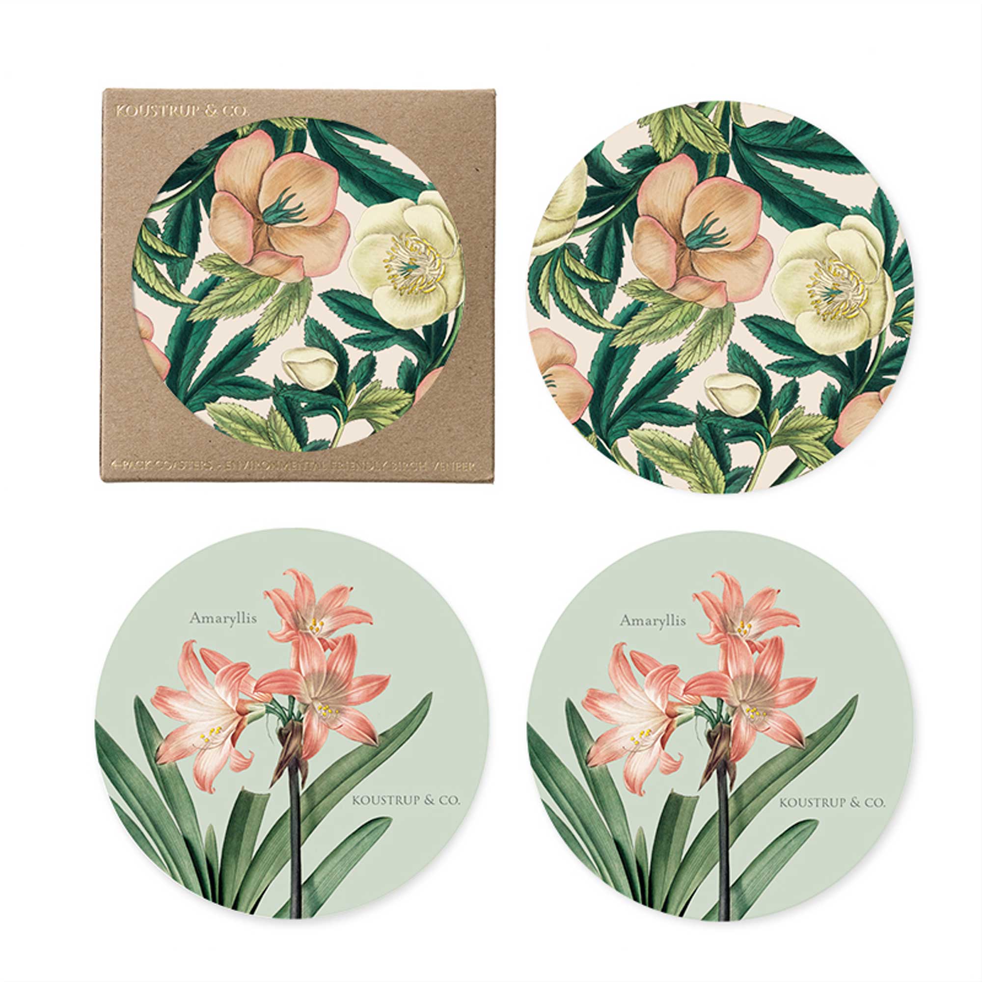 Coasters - Helleborus (Pack of 4)