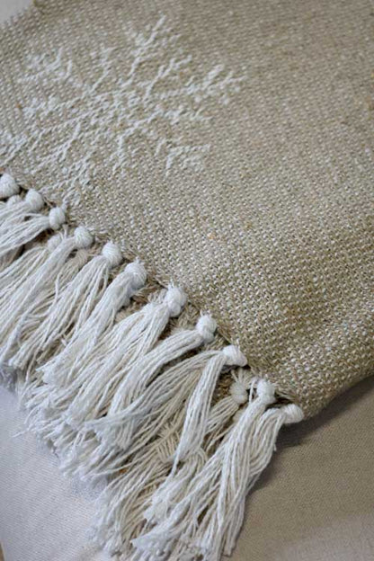 Aix Throw of surplus yarn w. ice crystals