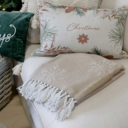 Aix Throw of surplus yarn w. ice crystals