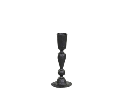 Short Antique Black Candlestick