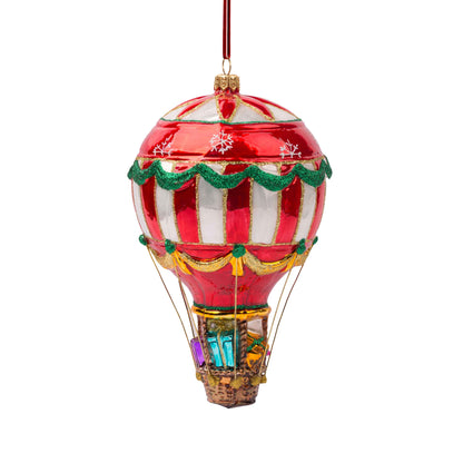 Balloon with Presents Christmas Ornament