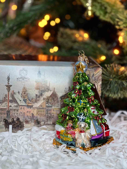 Christmas Tree on Pillow Ornament