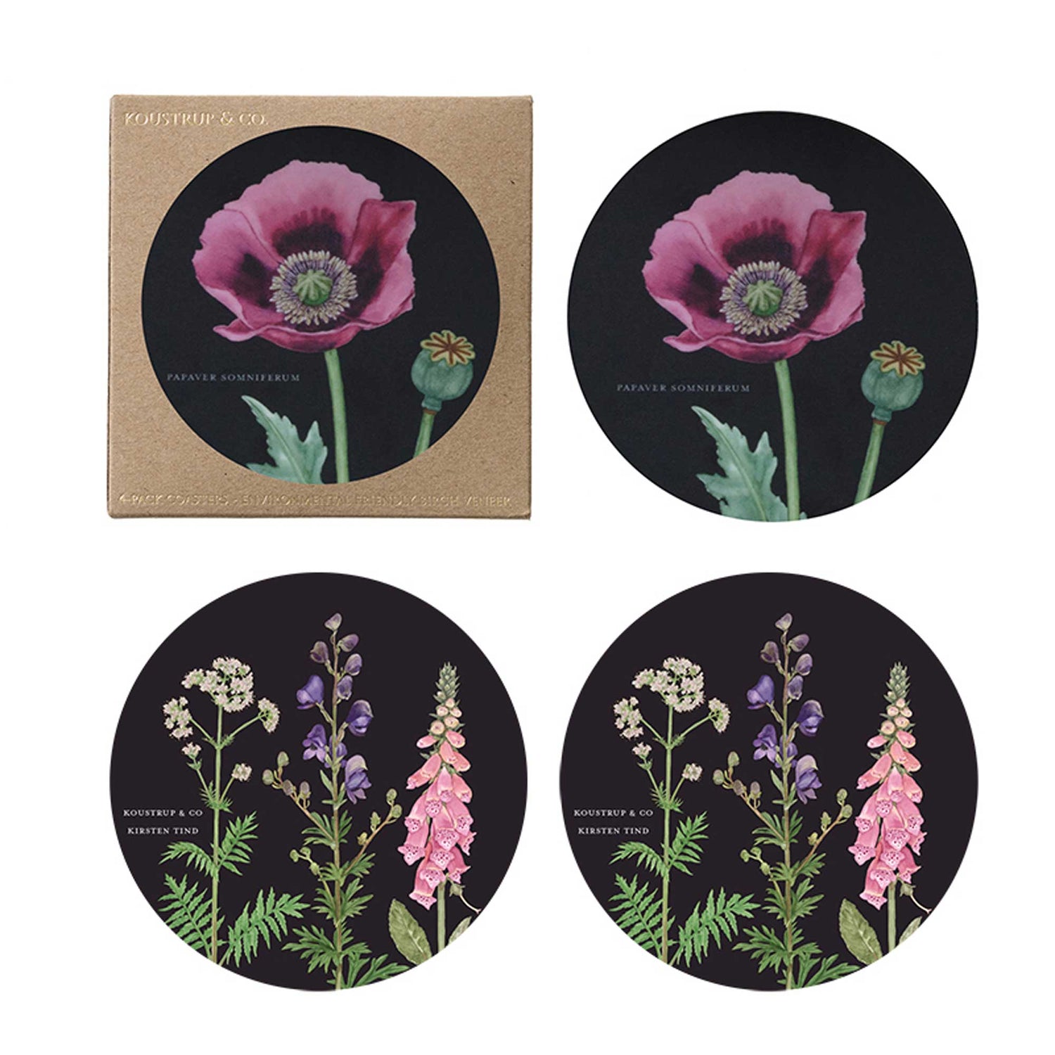 Coasters - Monastery Garden (Pack of 4)