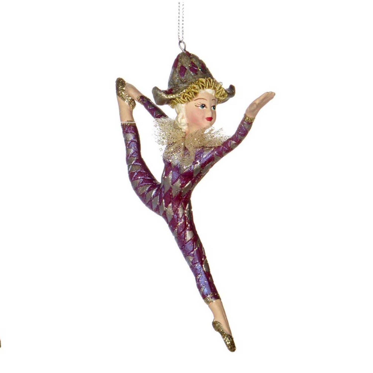 Comm Jester Leaping Girl Ornament