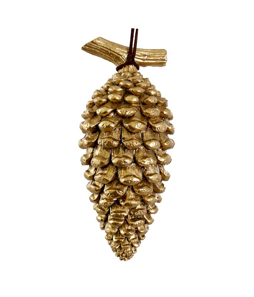Cone ornament gold