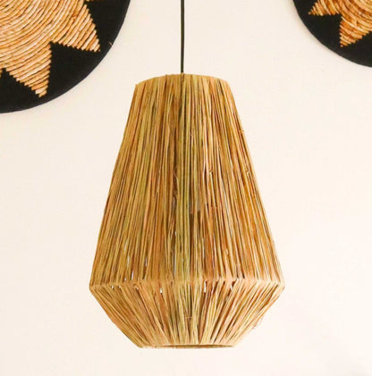 ENDAH Round Raffia Pendant Lampshade