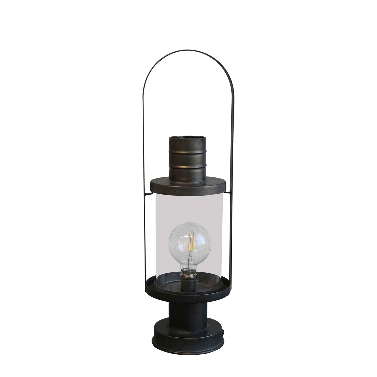 French Stable Lantern incl bulb &amp; timer