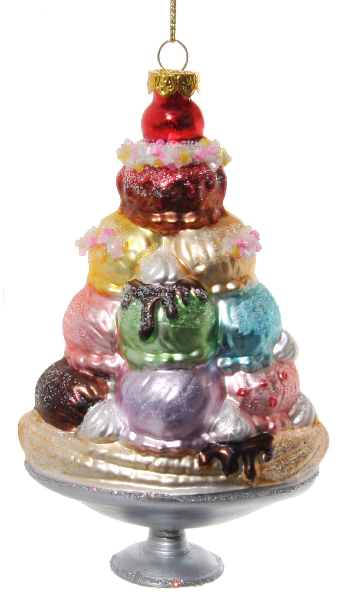 Glass Cake Ornament Christmas