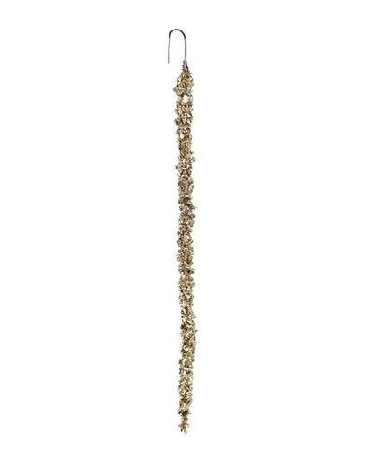 Glass Silver Glitter Icicle | Bag of x12