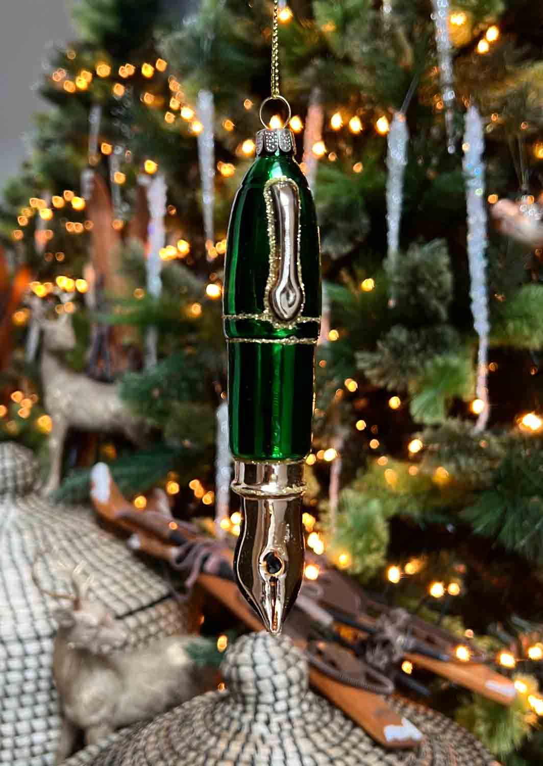 Glass Pen Ornament