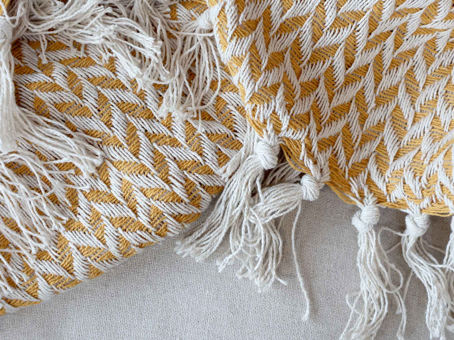 Surplus Yarn Throw | Honey