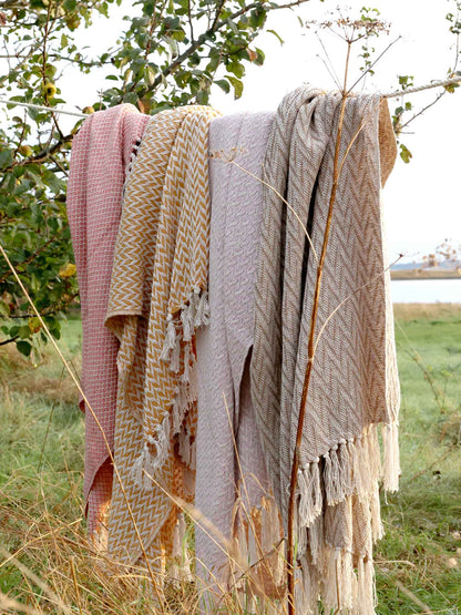 Surplus Yarn Throw | Honey