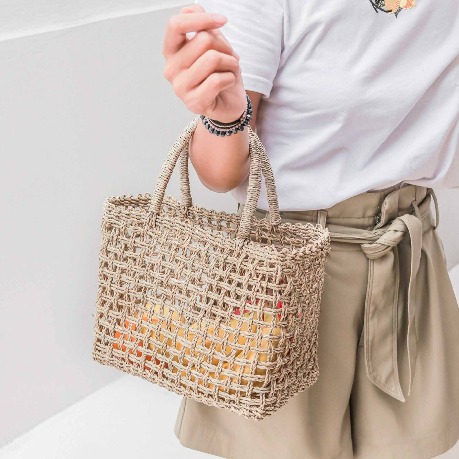 MOYO Beach Bag made from Woven Seagrass | Shopping Bag