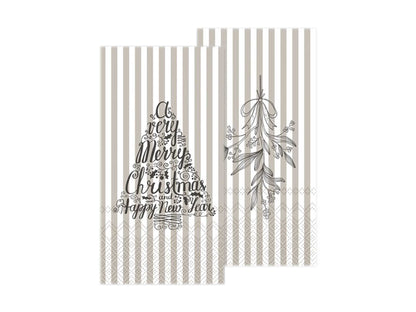 Mistletoe &amp; Christmas Tree Napkin