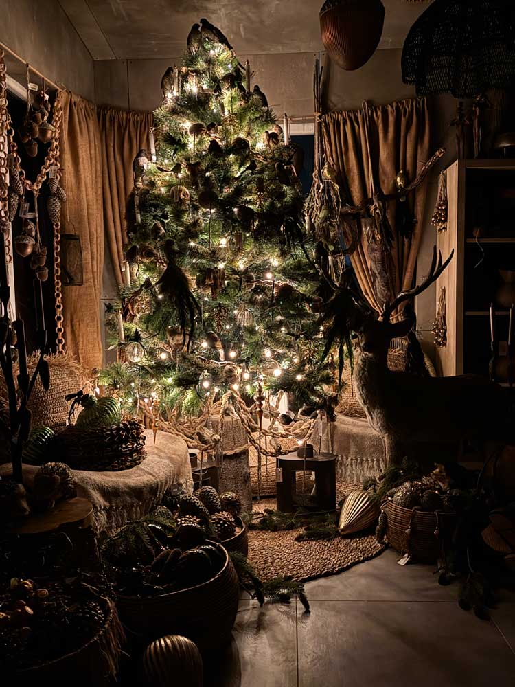 Christmas tree standard tree stump Ø 23x52 cm