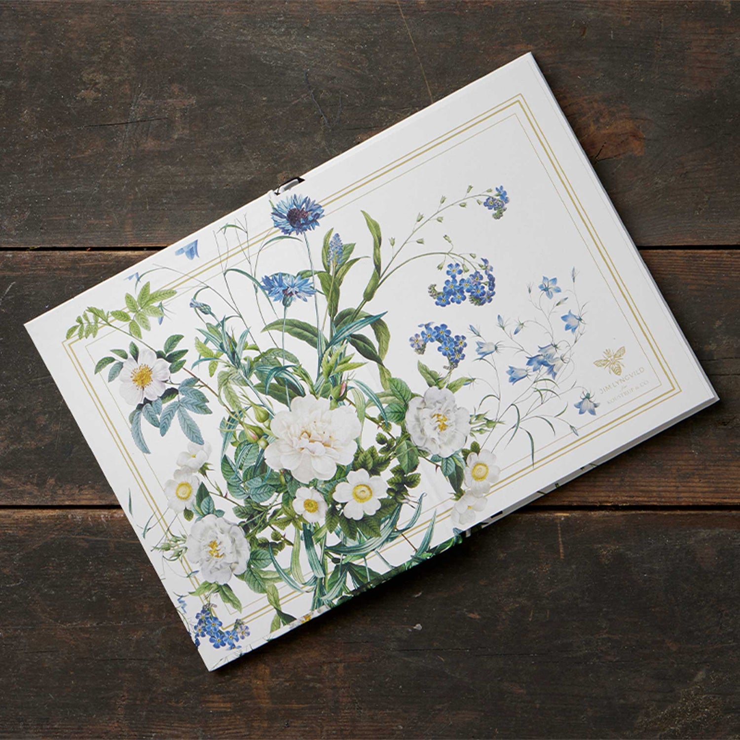 Notebook - Blue Flower Garden