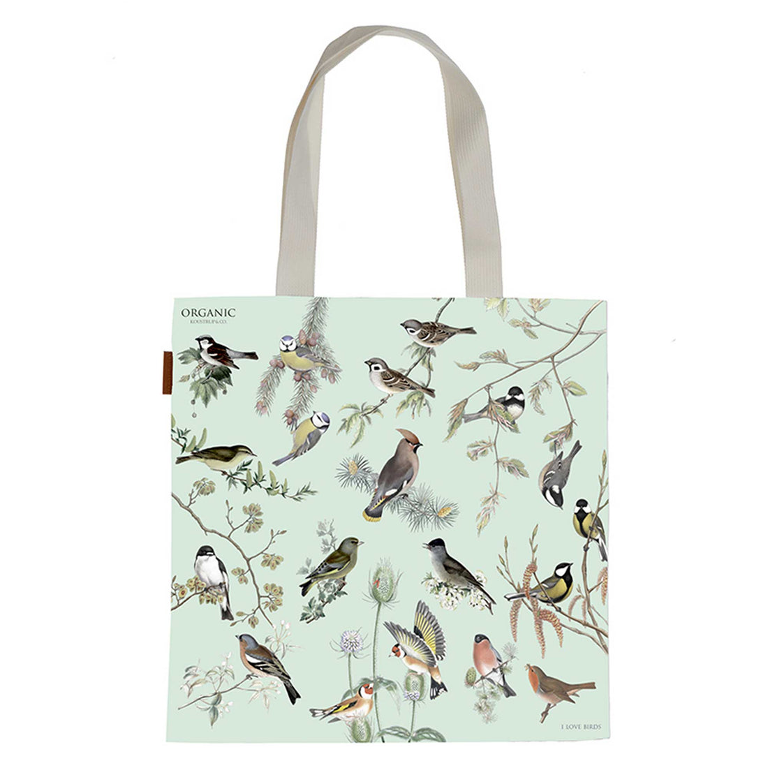 Organic Tote Bag - Garden Birds