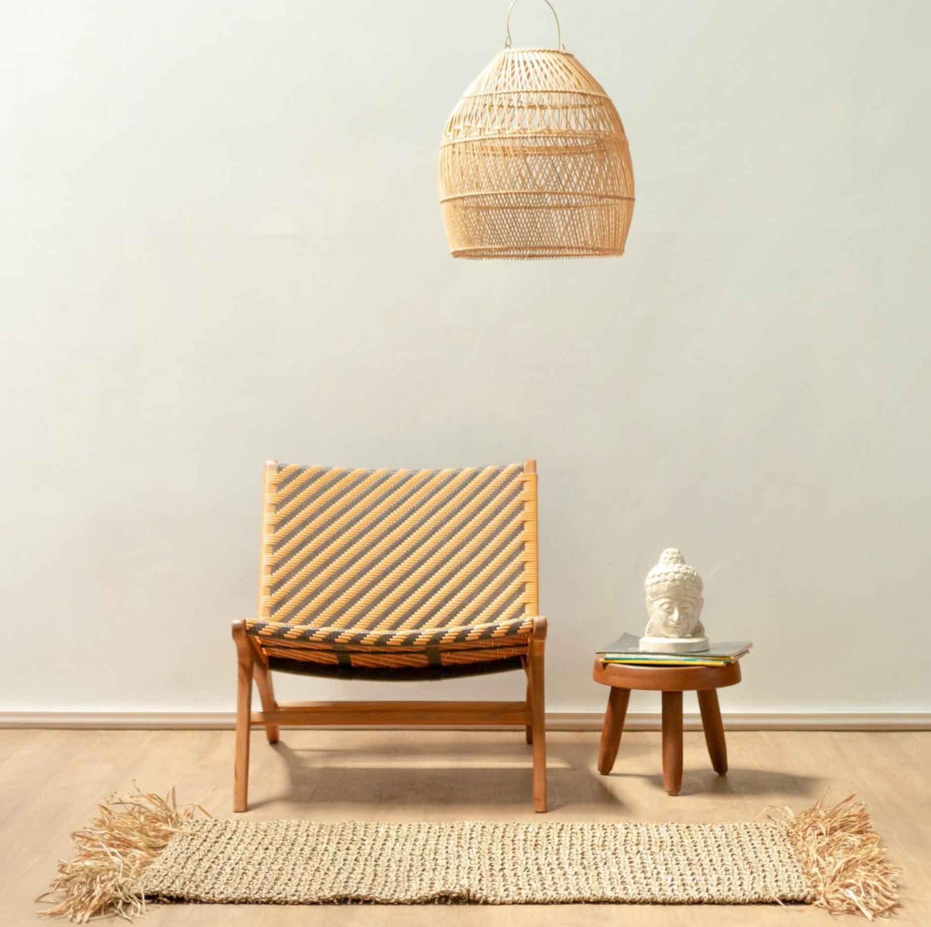 Seagrass Rug with Tassles | Woven Boho Carpet made of Seagrass BARA