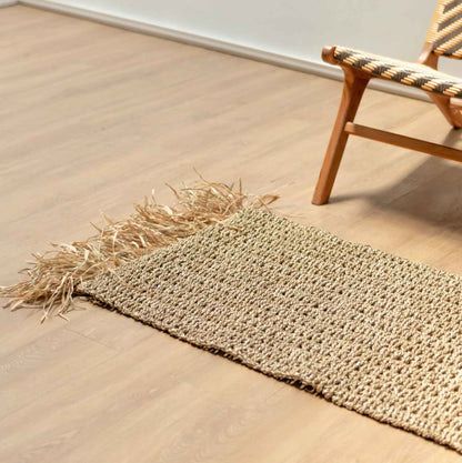 Seagrass Rug with Tassles | Woven Boho Carpet made of Seagrass BARA