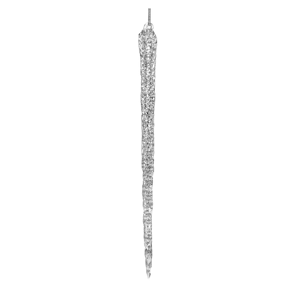 Spun Glass Icicle Clear