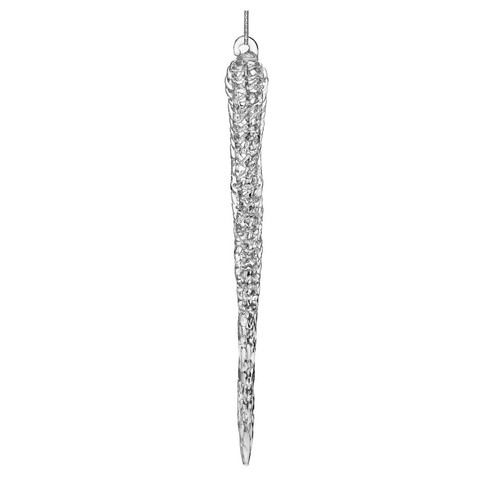 Spun Glass Icicle Clear