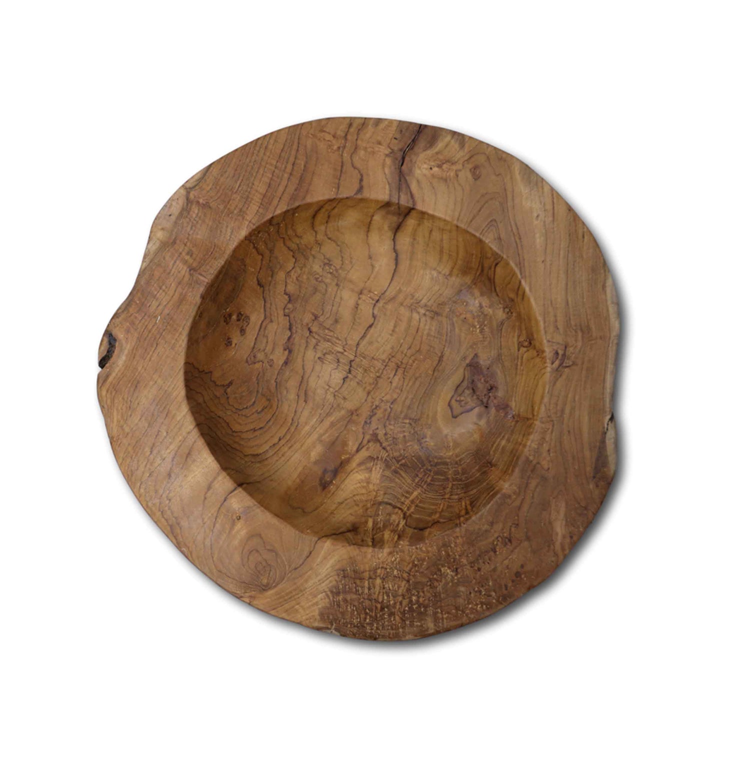 Teak Fruit Bowl - Natural - Large