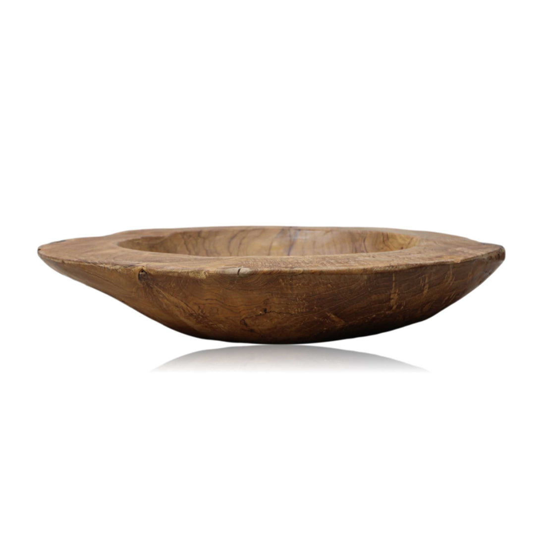 Teak Fruit Bowl - Natural - Large