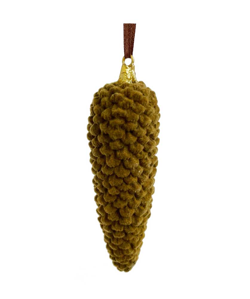 Velvet Cone Brown 9cm