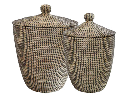 Wicker Basket with Lid