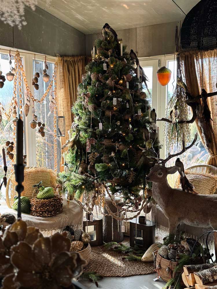 Christmas tree standard tree stump Ø 23x52 cm