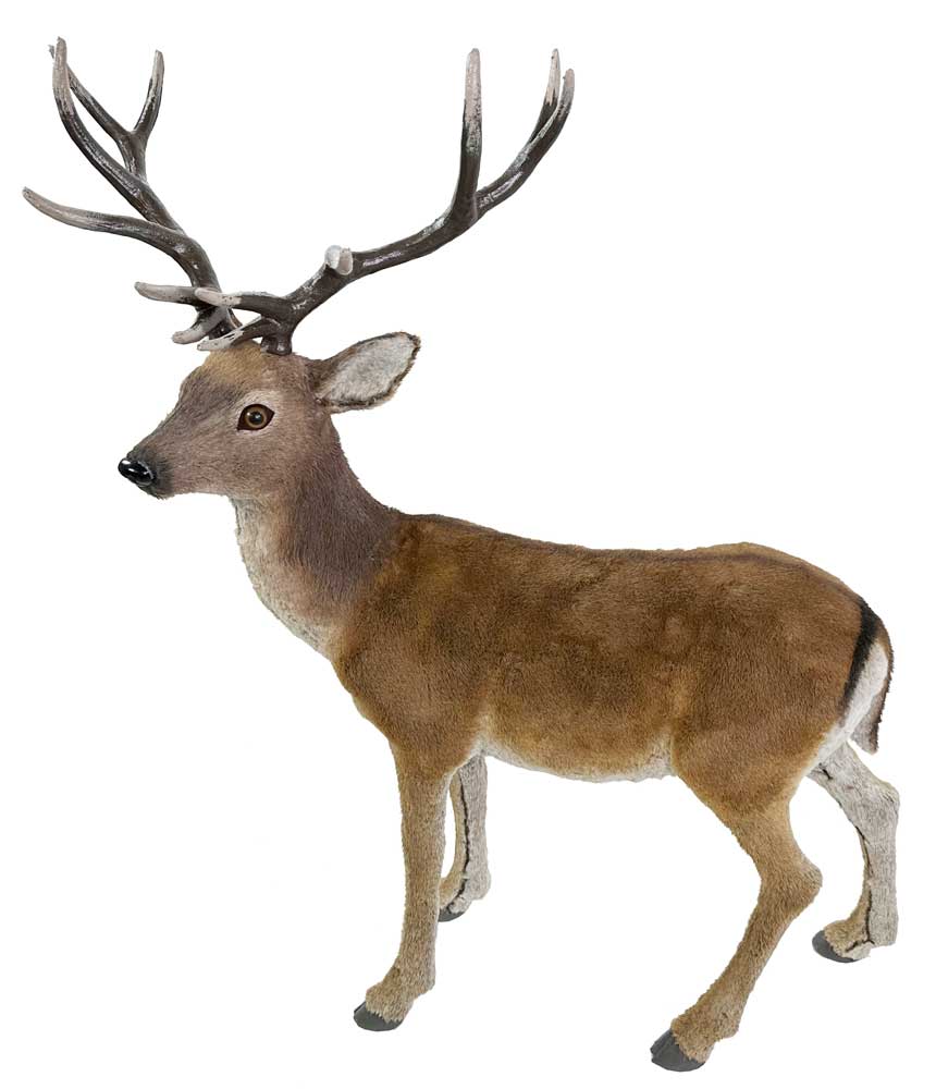 Deer With Antlers Brown
