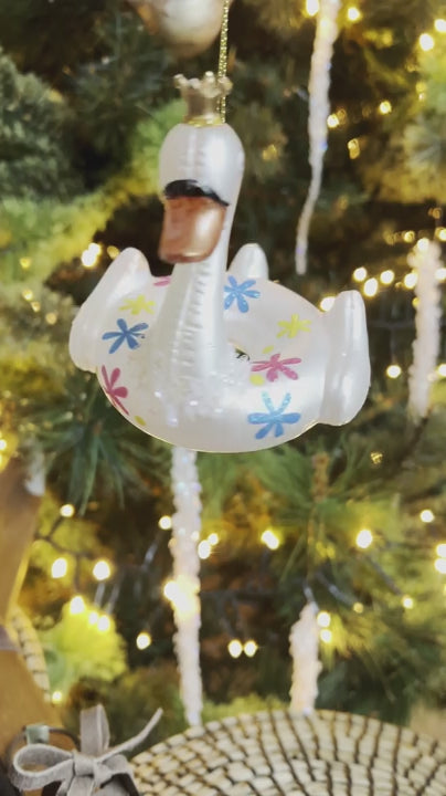 Glass Unicorn Float Ornament