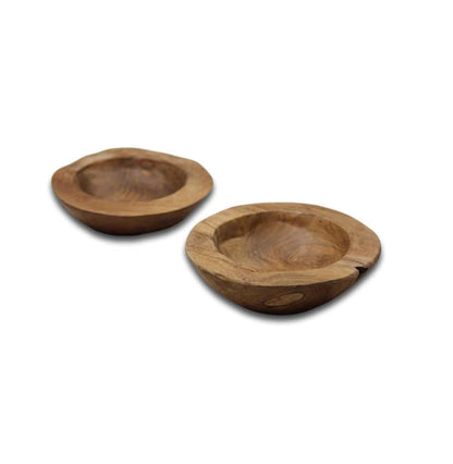 Teak Fruit Bowl - Natural - Small