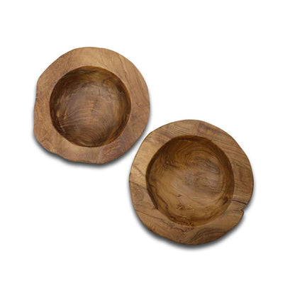 Teak Fruit Bowl - Natural - Small