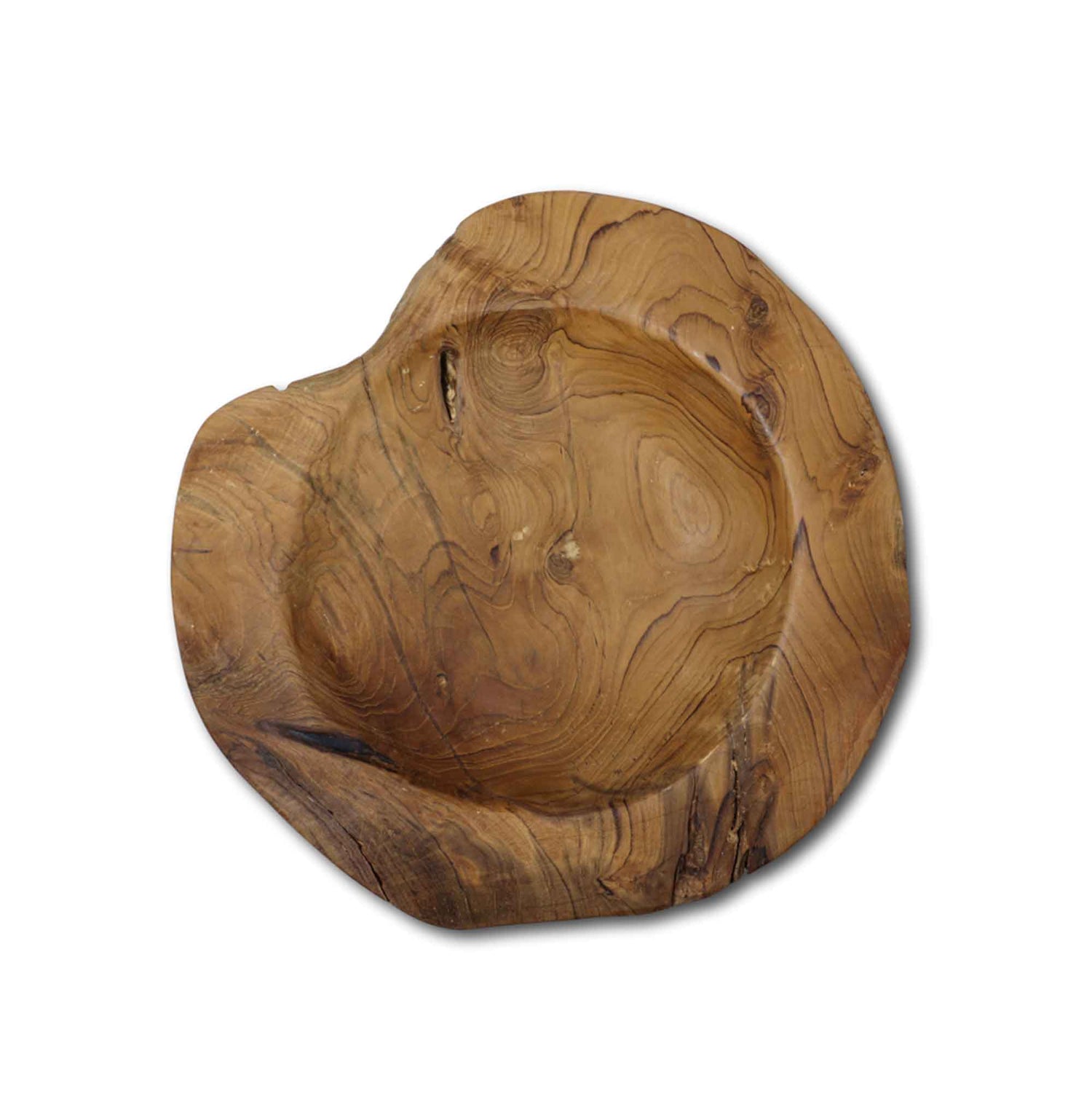 Teak Fruit Bowl - Natural - Small