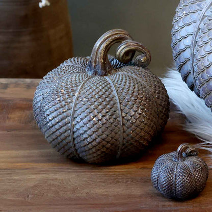 Antique Mocca Pumpkin with Gold Speckles - Prestige Garden Studio