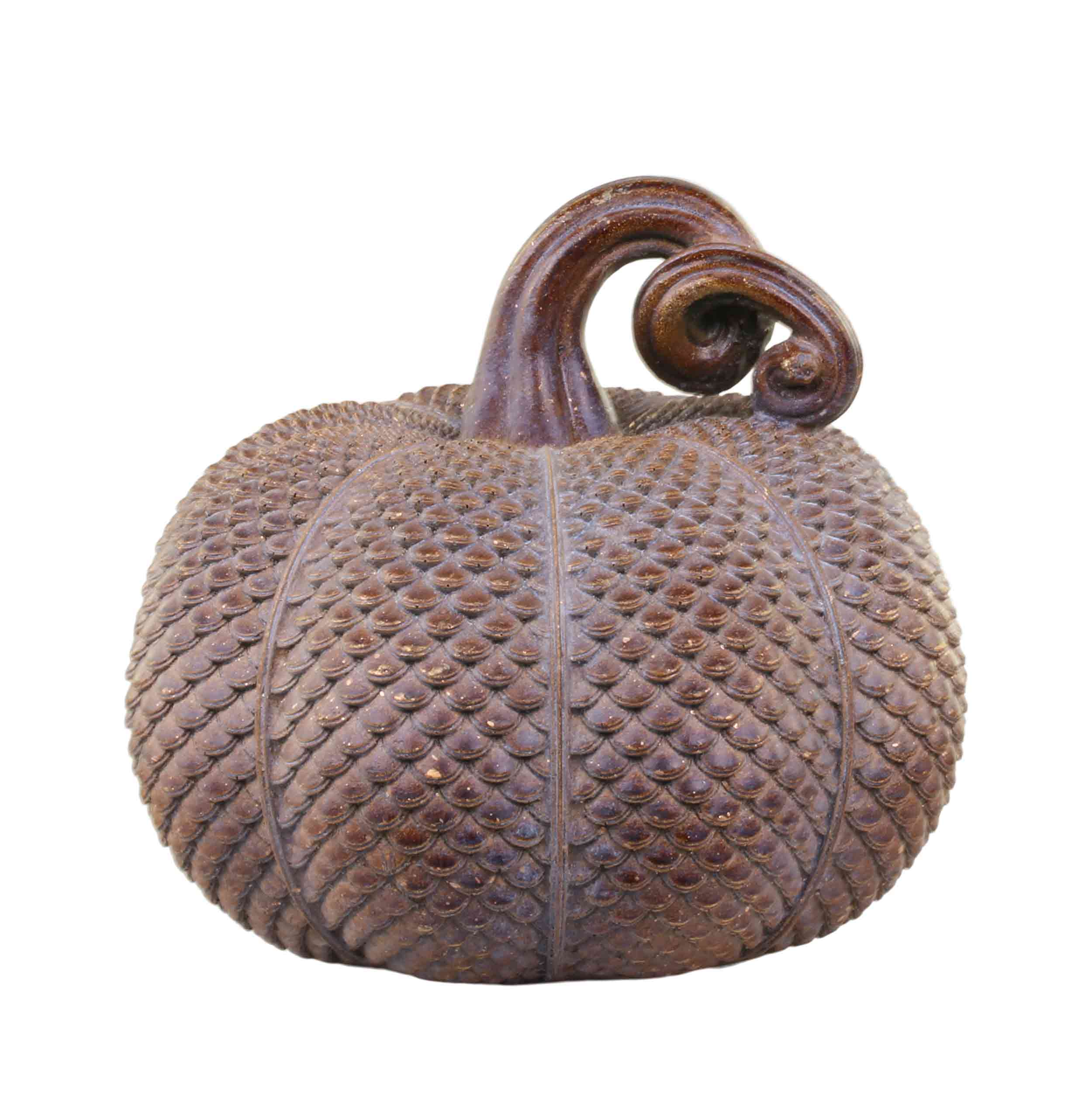 Antique Mocca Pumpkin with Gold Speckles - Prestige Garden Studio