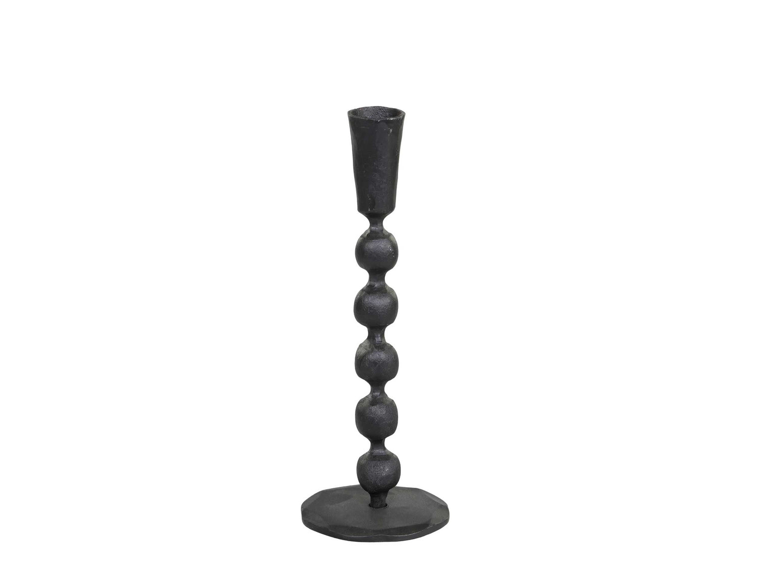 Bead Antique Black Candlestick - Prestige Garden Studio