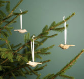 Bird Wooden Ornament - Natural - Prestige Garden Studio