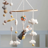 Bunny with Balloons Mobile - Prestige Garden Studio